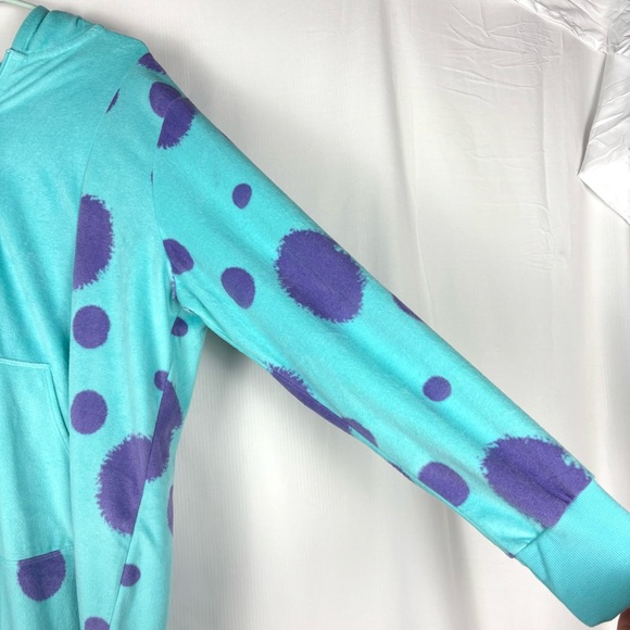 Pixar x Torrid Monsters Inc Full Body Suit with horned Hood. Size 1/2 - Picture 10 of 16